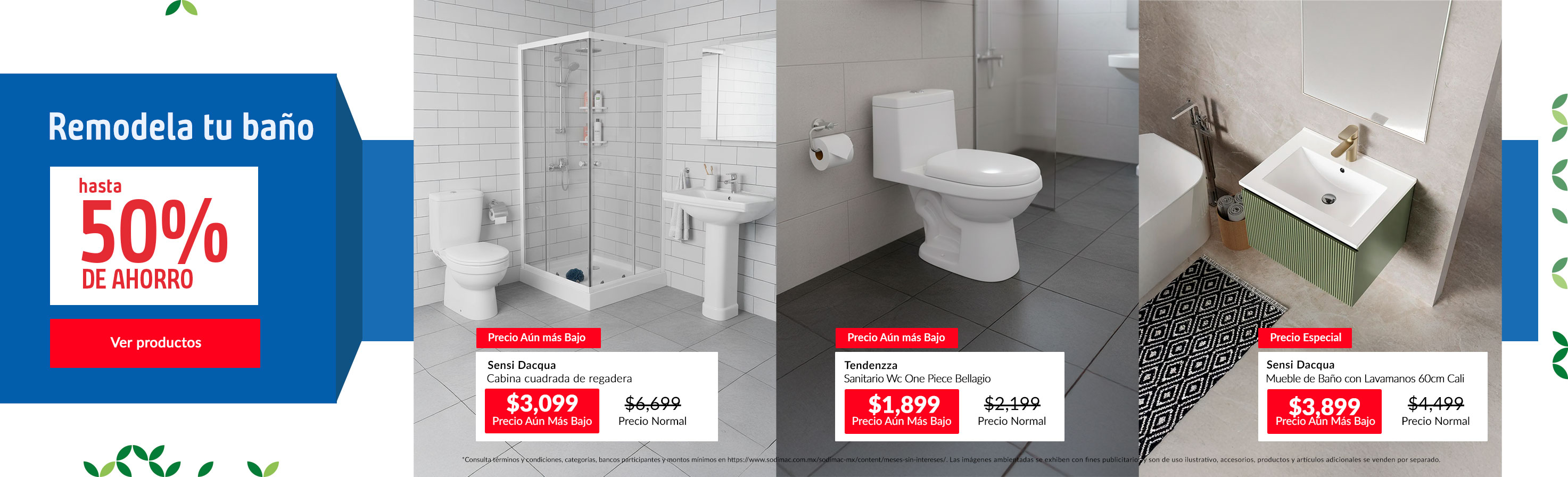 Remodela tu ba�o Hasta 20% de ahorro