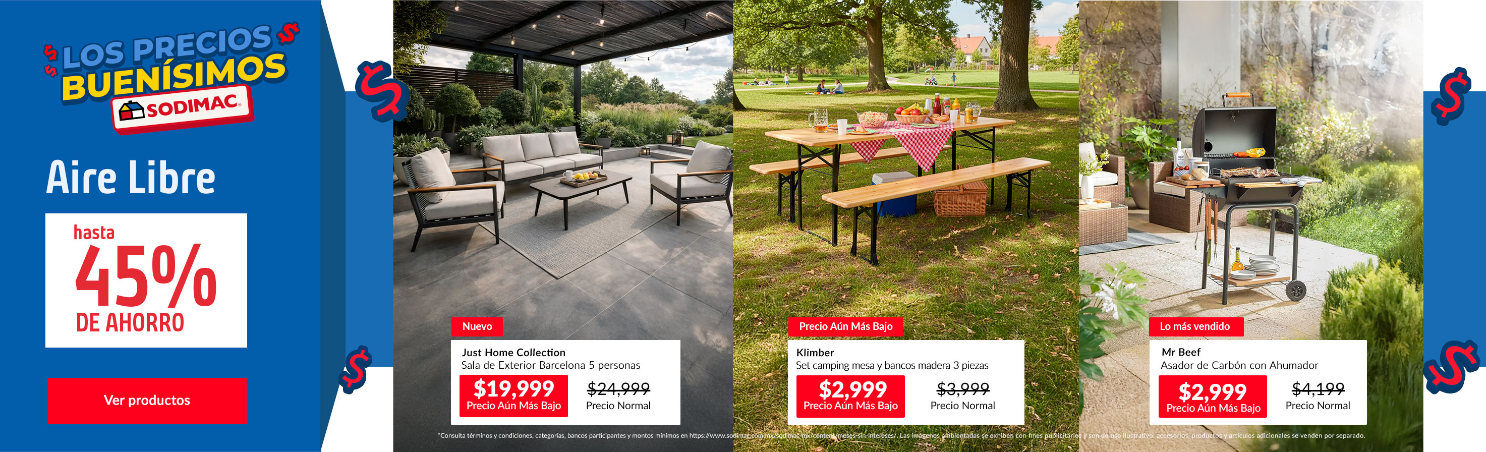 Aire Libre Hasta 45% de Ahorro