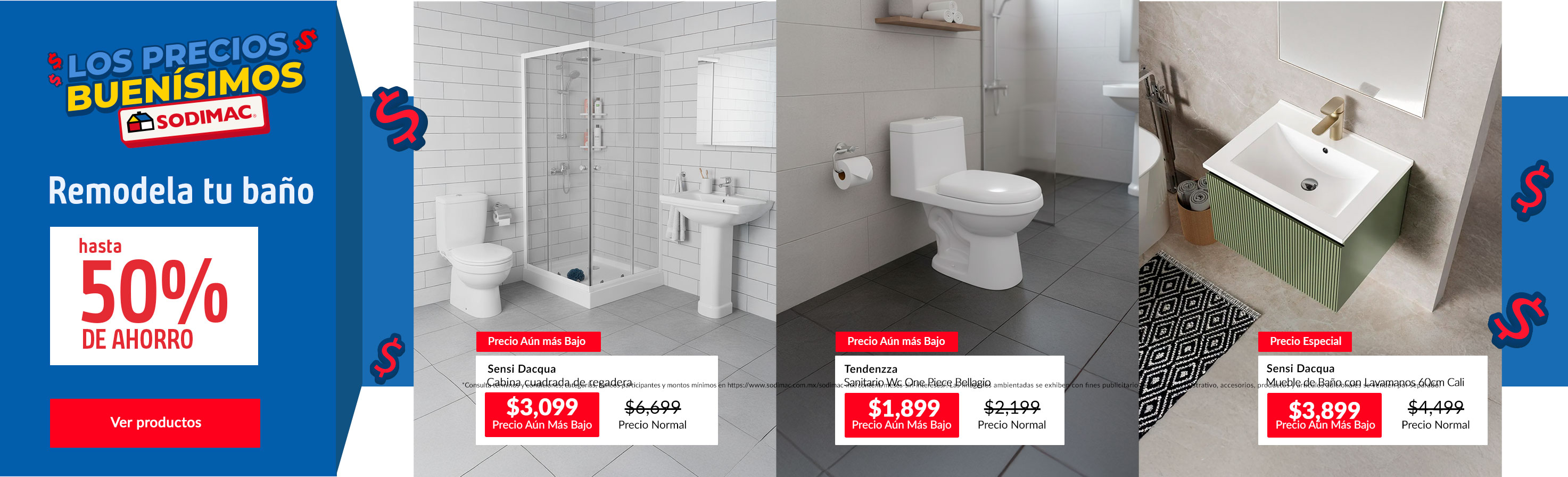 Remodela tu ba�o Hasta 50% de ahorro