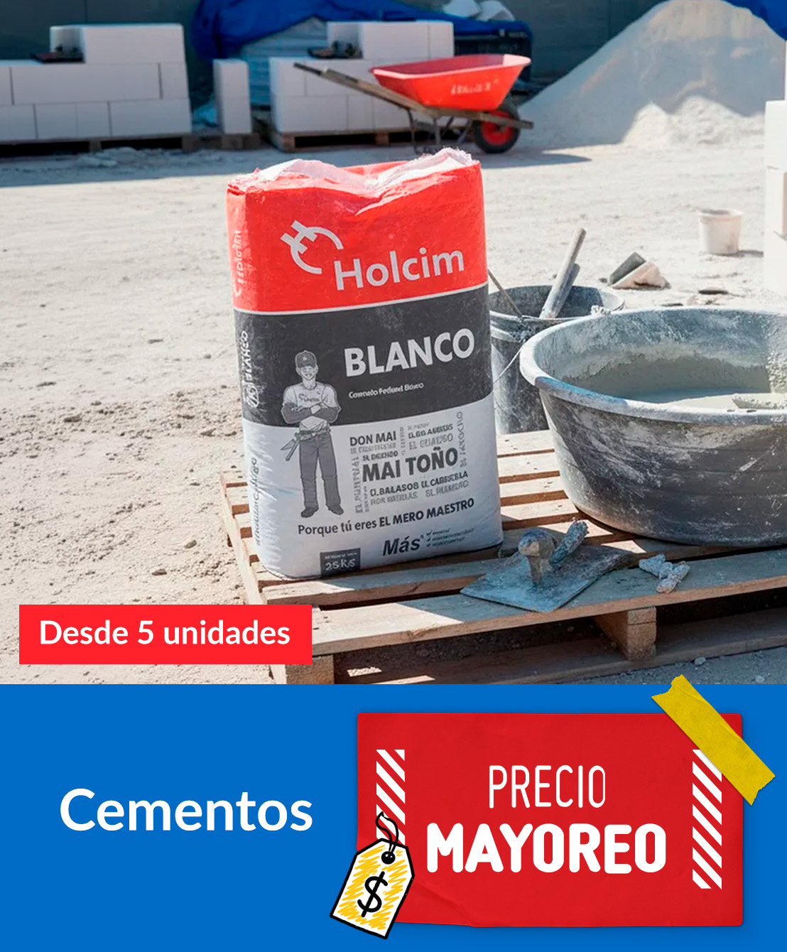 Cemento	Precio Mayoreo