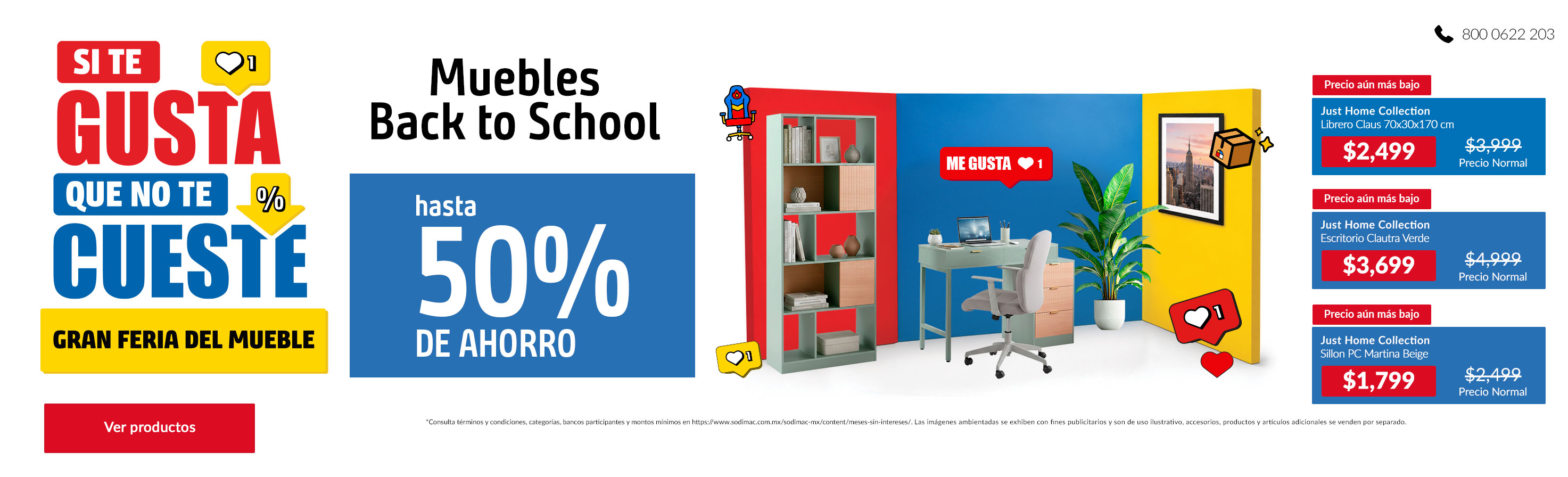 Muebles Back to School Hasta 50% de Ahorro