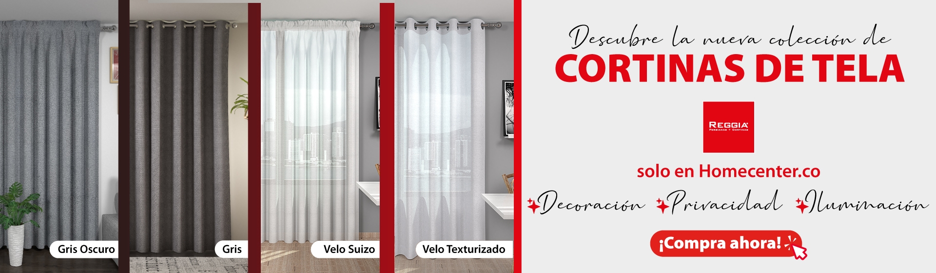 Cortinas y persianas Reggia