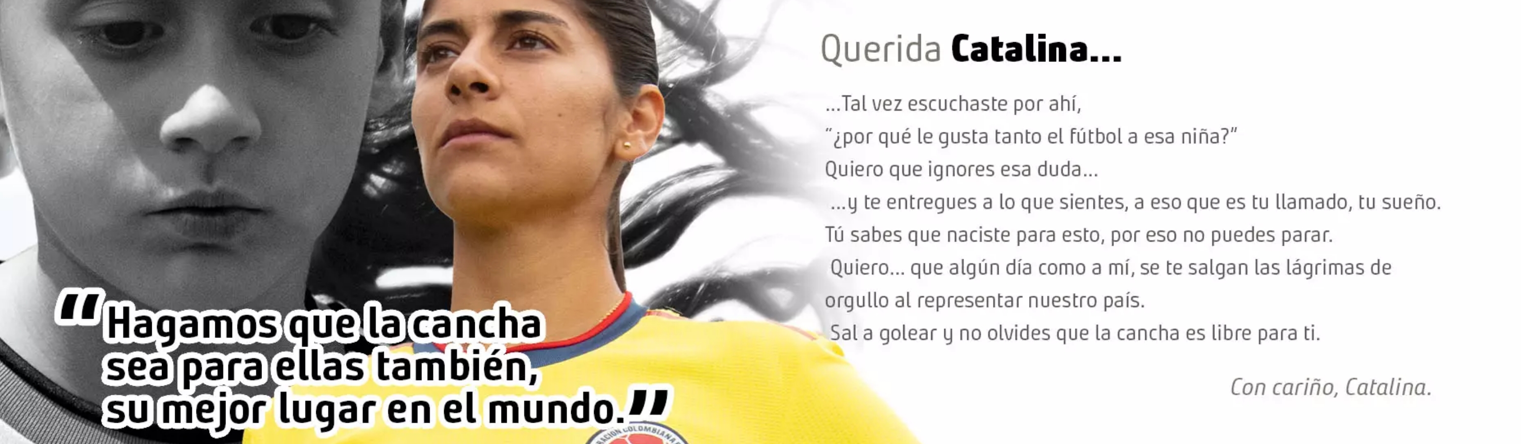 Futbol femenino cancha libre de estereotipos Catalina Usme