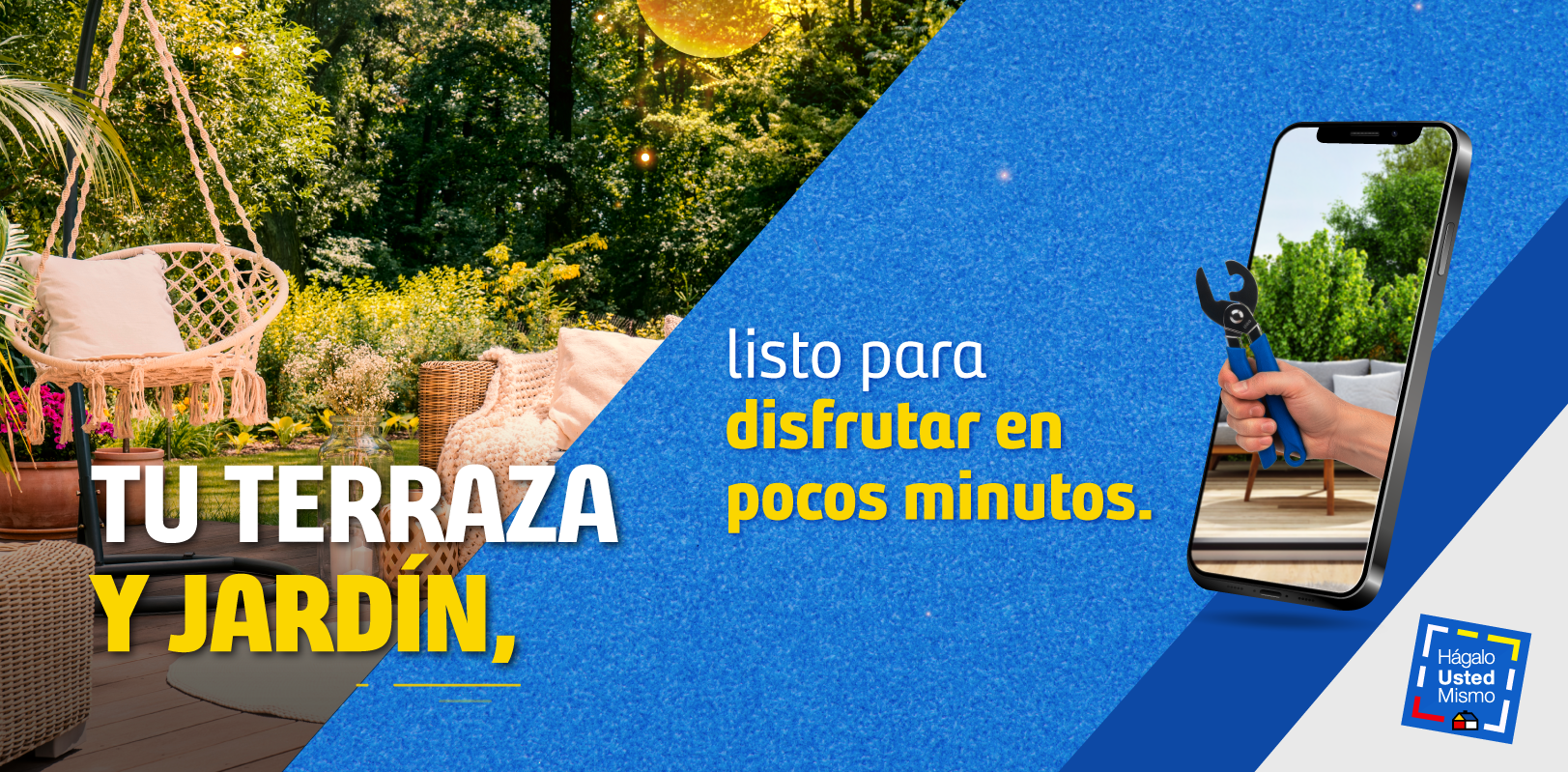 Tu terraza y jardín listo para disfrutar en pocos minutos