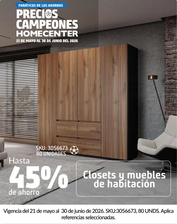 Closets y muebles de habitación 