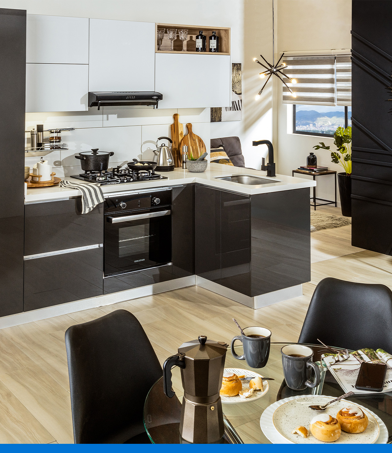 Cocina y comedor en uno  Mesa para cocina pequeña, Diseño de interiores de  cocina, Diseño de la sala de comedor