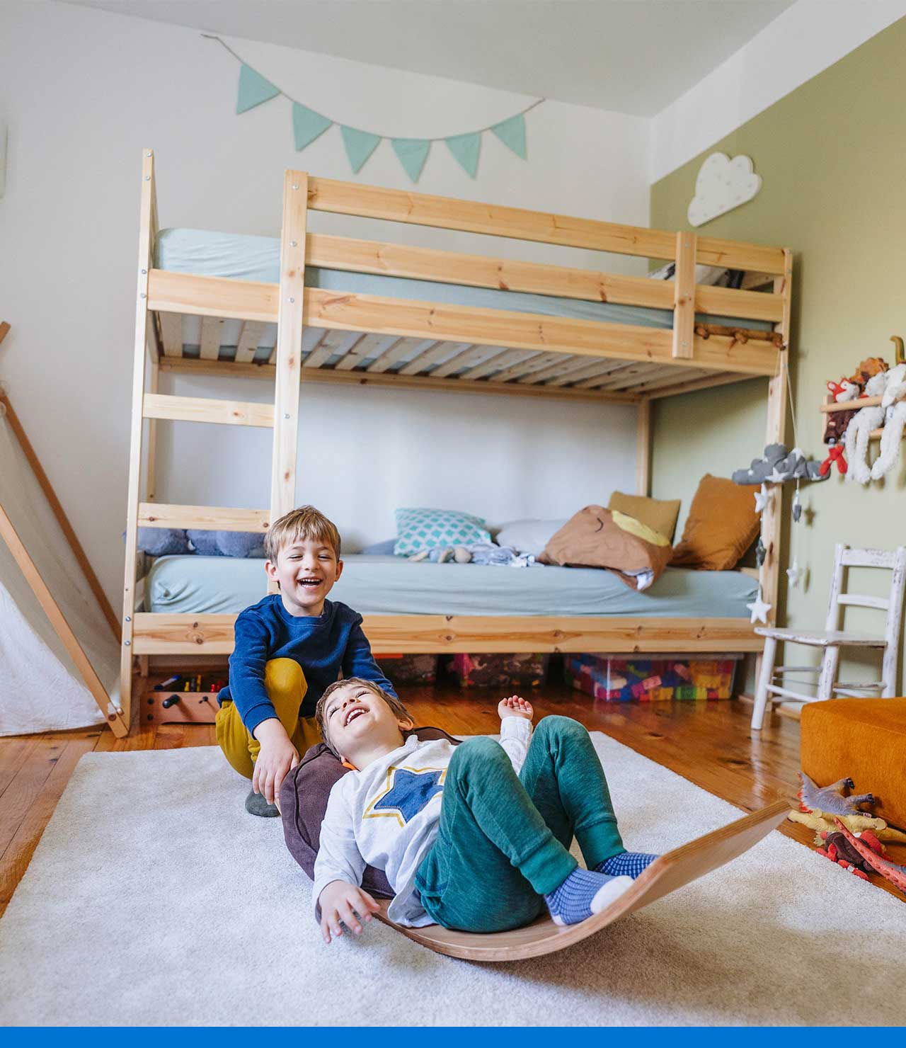 Ideas para decorar las habitaciones infantiles con colchonetas para niños