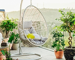 silla columpio homecenter