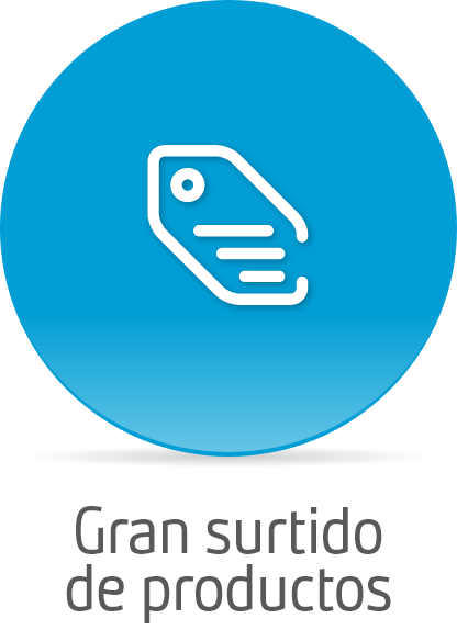 Gran surtido de productos