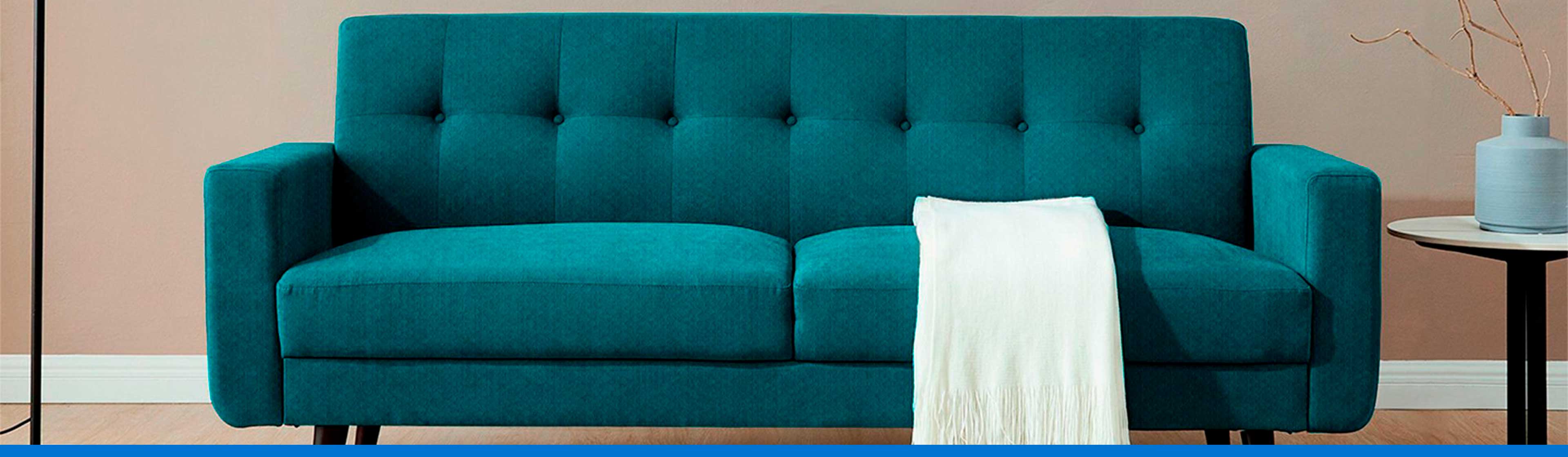 sofa turquesa