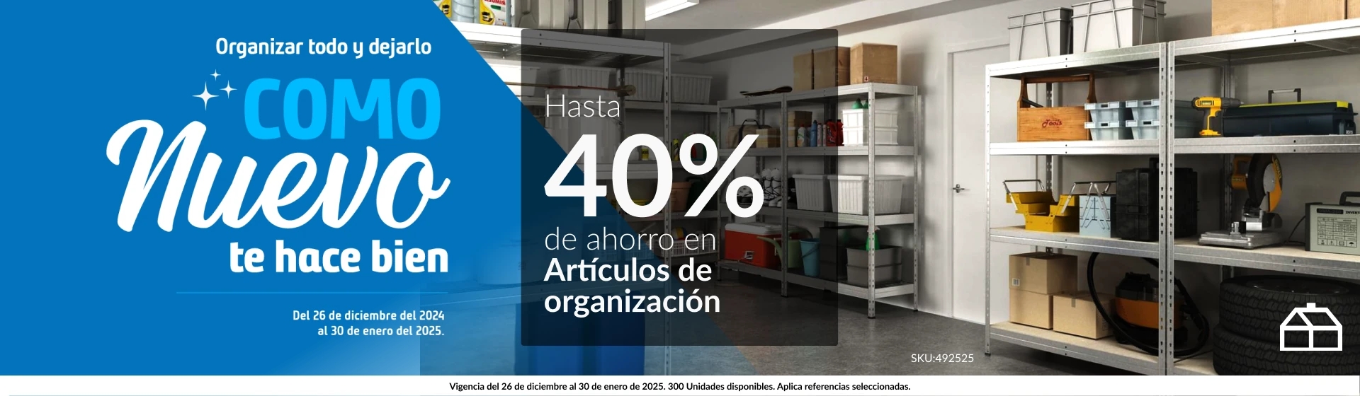 Hasta 40 % de ahorro en aseo y organización