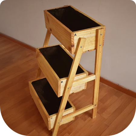 Mueble para huerta casera