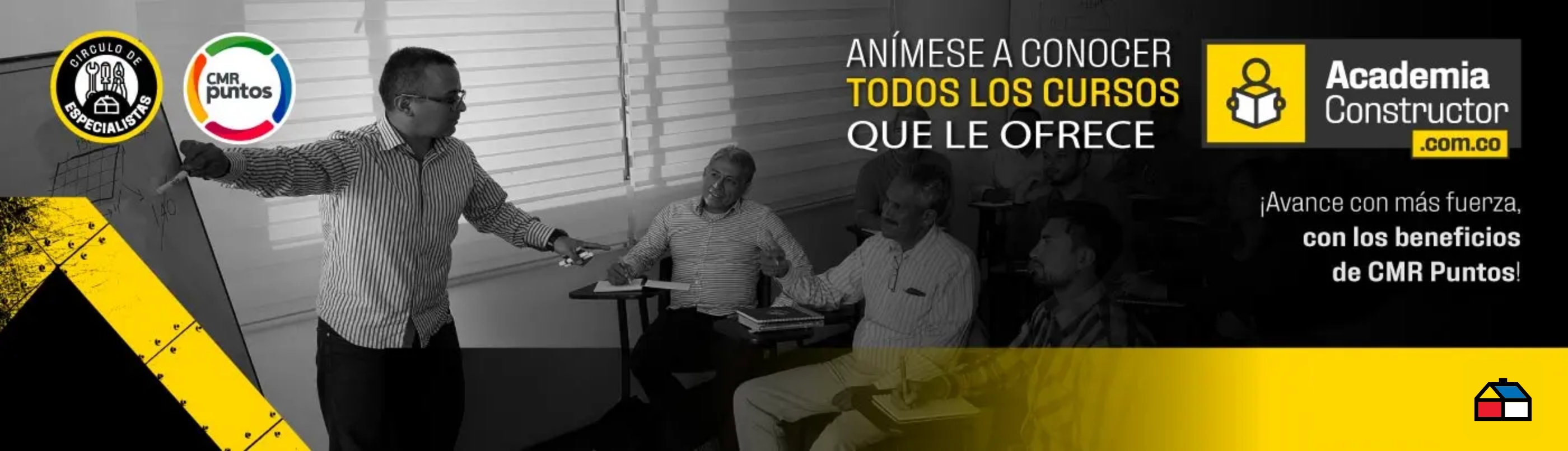 Socio, anímese a conocer todos los cursos que ofrece la Academia Constructor