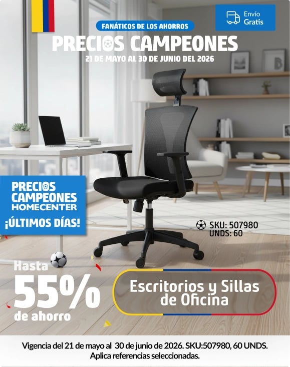 Escritorios y Sillas de Oficina 
