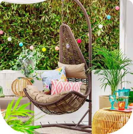 Sillón Colgante Rattan