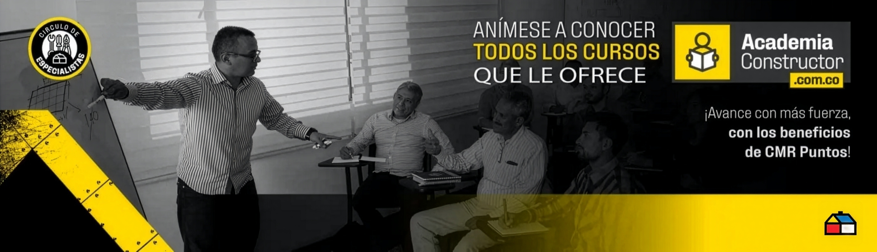 Socio, anímese a conocer todos los cursos que ofrece la Academia Constructor
