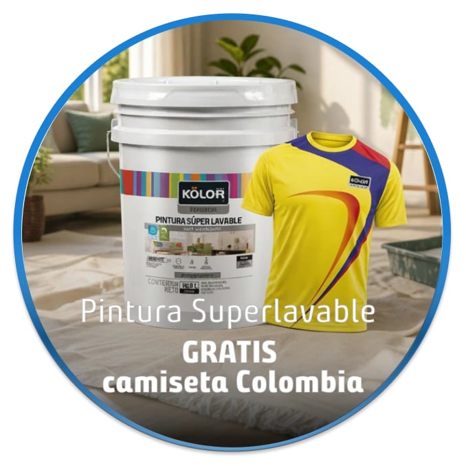 Pintura Superlavable Blanca Gratis Camiseta Colombia