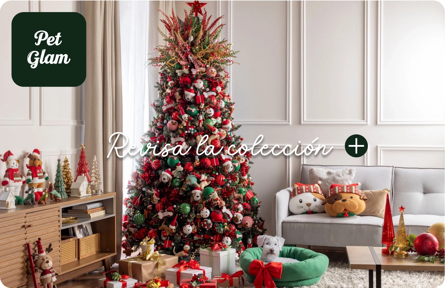 Revisa la colección Pet Glam del especial Navidad 2025