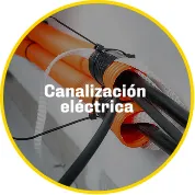 r a canalización eléctrica