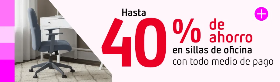 Hasta 40% de ahorro en sillas de oficina