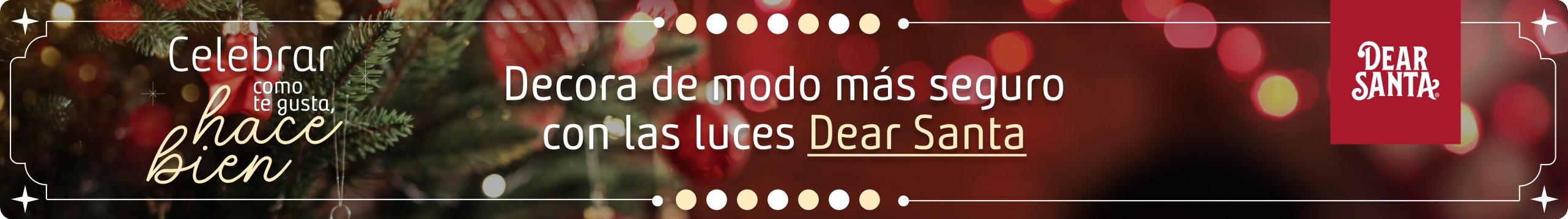 banner Luces Dear Santa