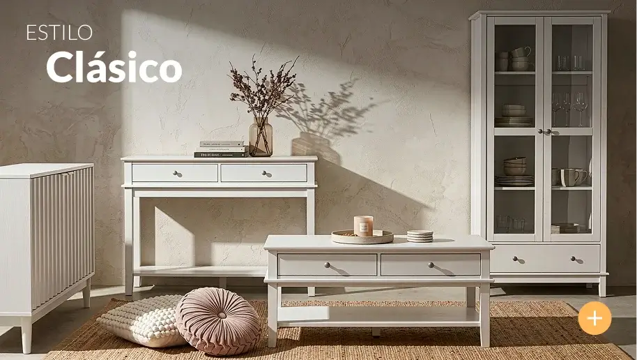 Espacio decorado en estilo clásico con muebles elegantes y detalles tradicionales