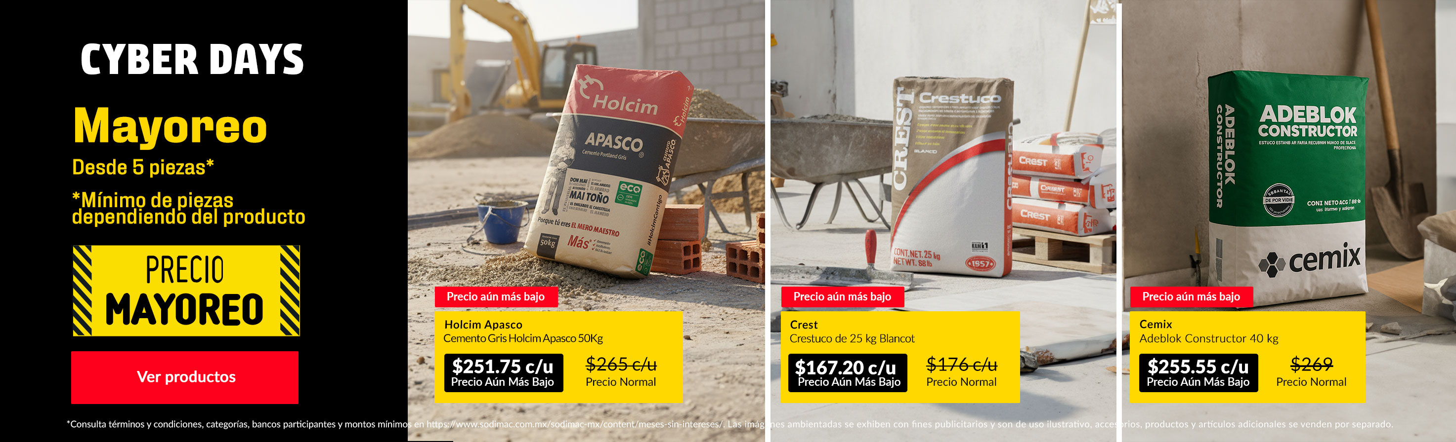 Desde 5 piezas*  *Mínimo de piezas dependiendo del producto"