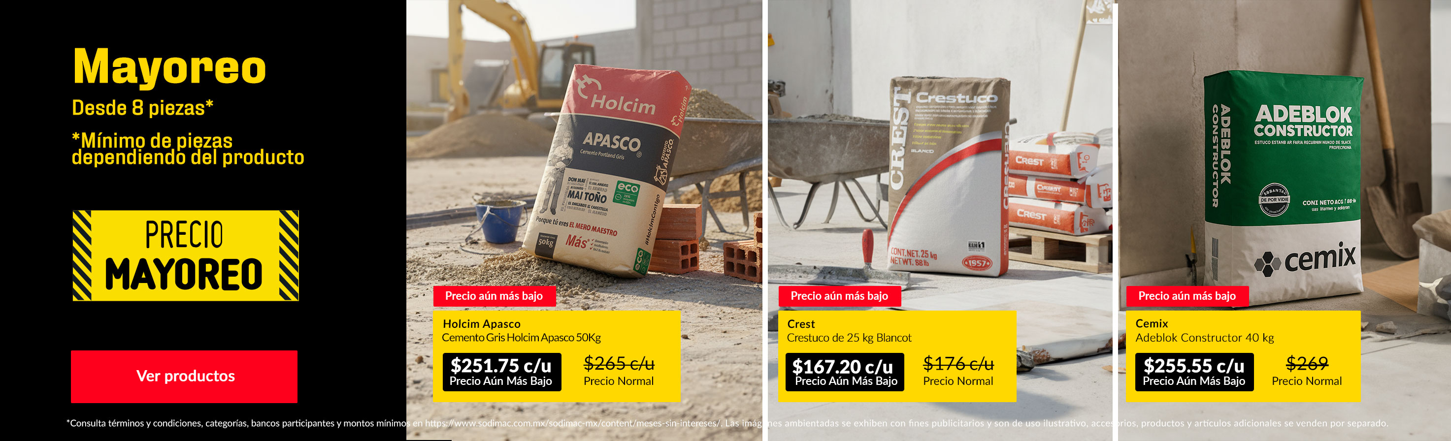 Desde 5 piezas*  *Mínimo de piezas dependiendo del producto"