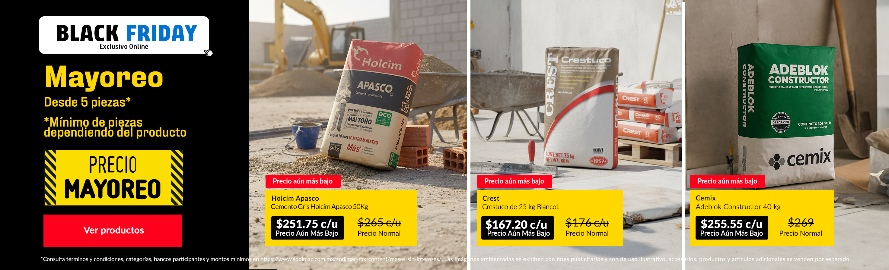 Desde 5 piezas*  *Mínimo de piezas dependiendo del producto"