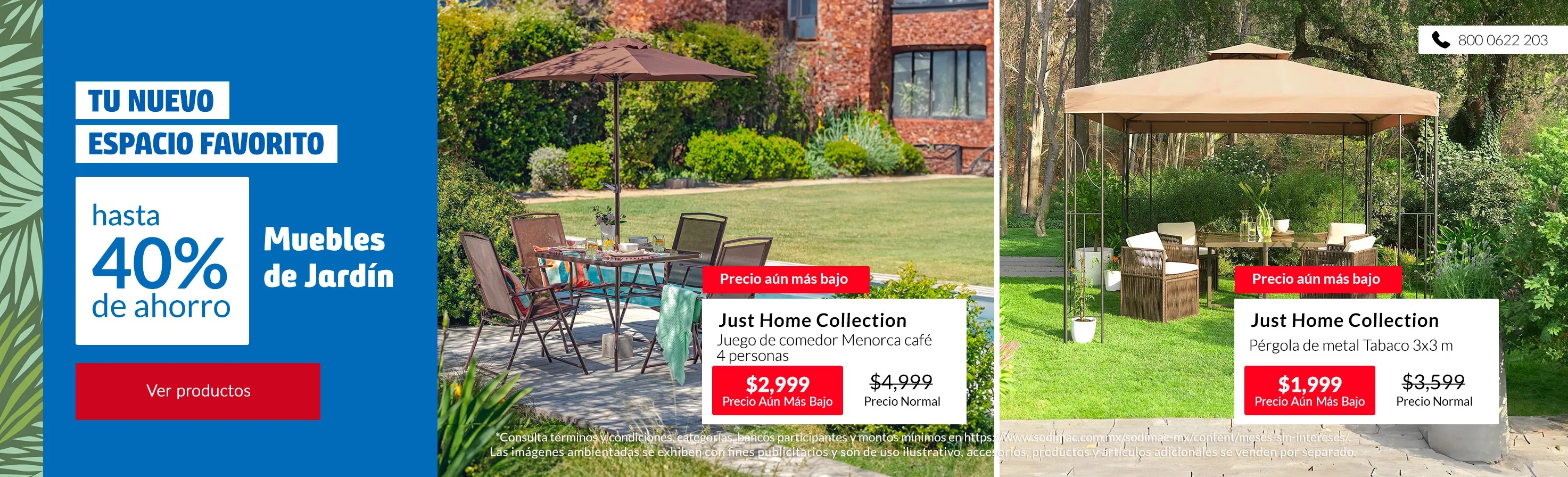 Tu nuevo Espacio Favorito Muebles de Jardín hasta 40%