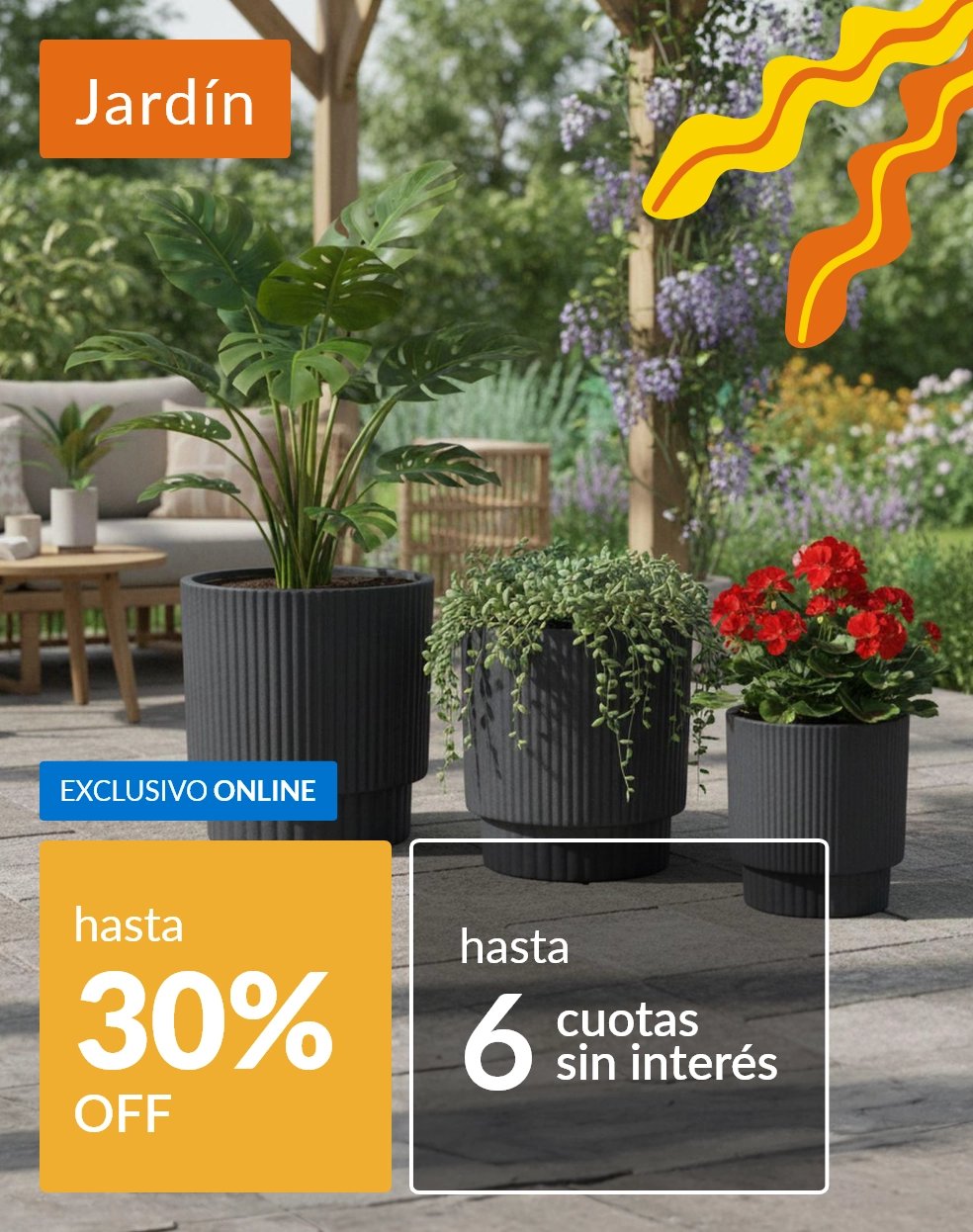 Jardín hasta 25% off
