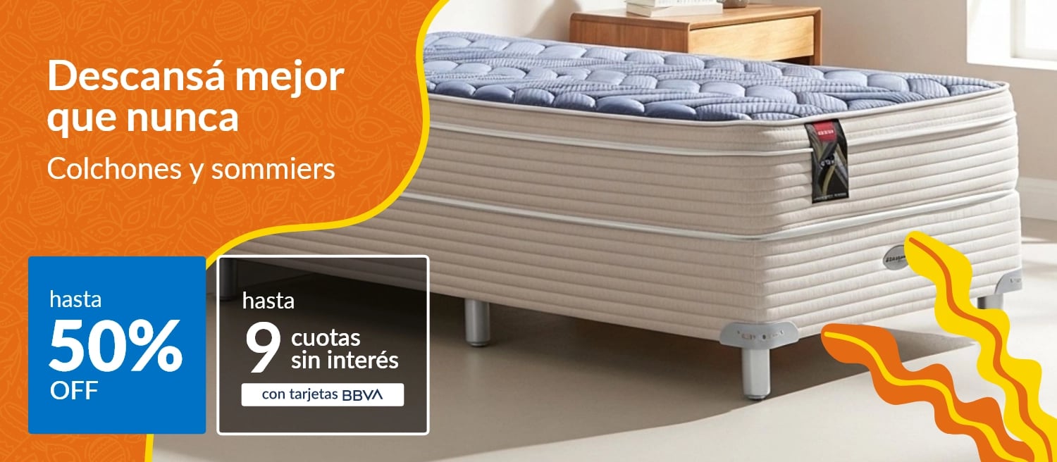 Colchones y sommiers hasta 50% off