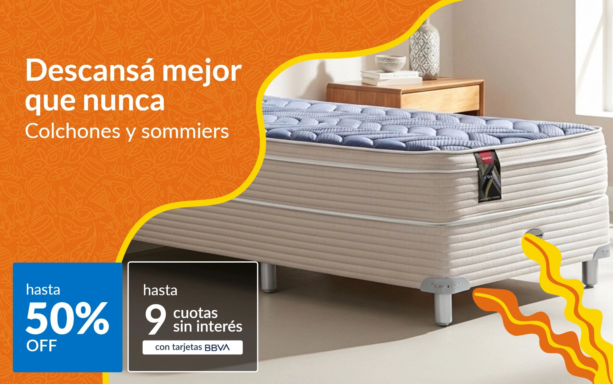 Colchones y sommiers hasta 50% off