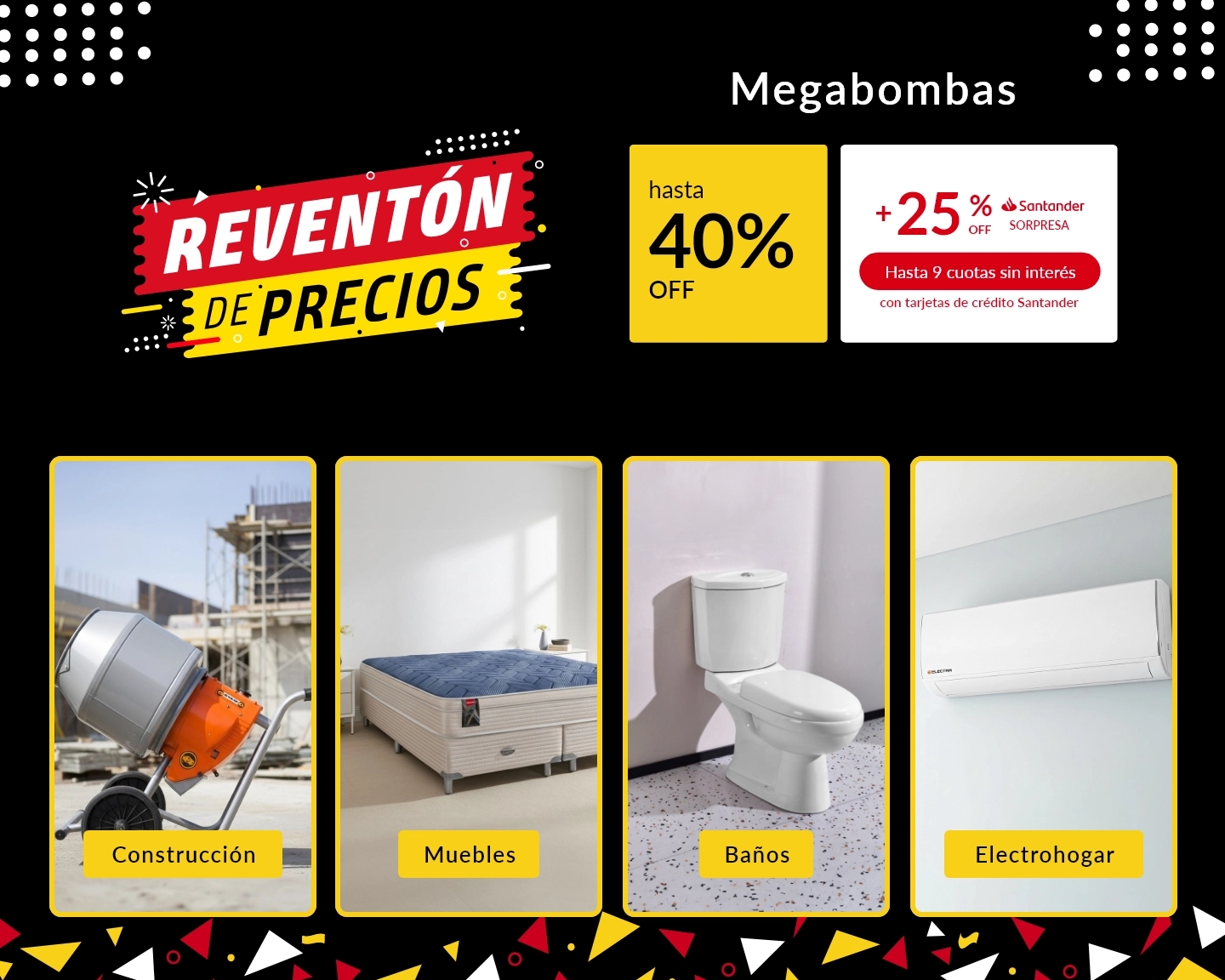 Megabombas hasta 40% off