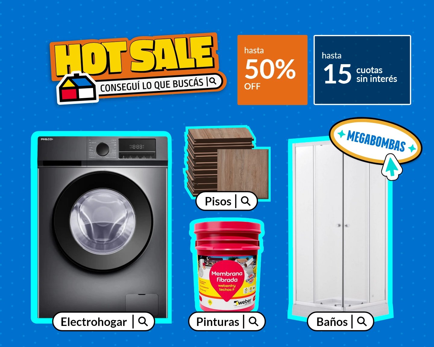 Megabombas hasta 50% off