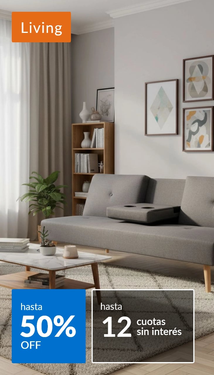 Muebles de living hasta 50% off