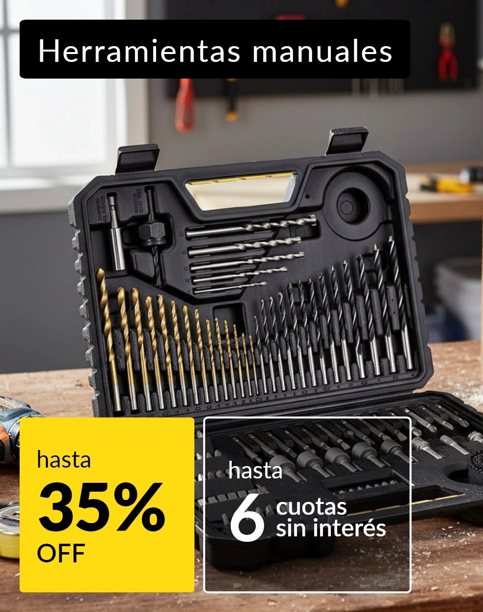 Herramientas manuales hasta 35% off