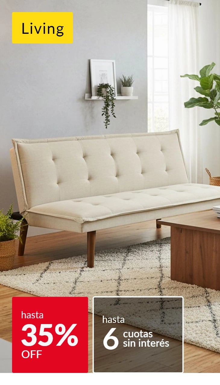 Muebles de living hasta 35% off