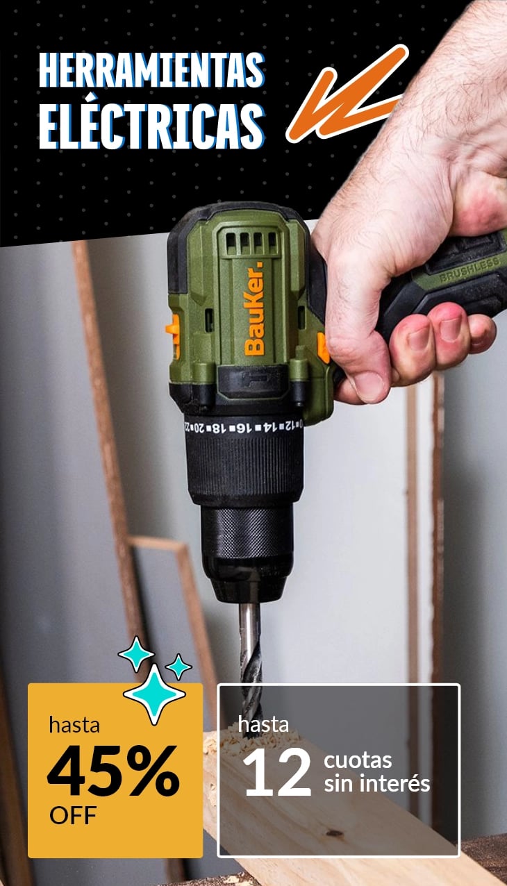 Herramientas eléctricas hasta 45% off