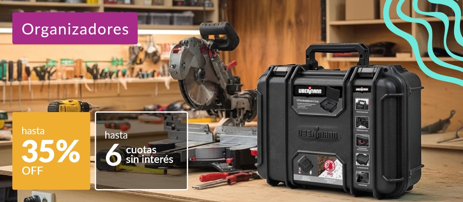 Organizadores de herramientas hasta 35% off