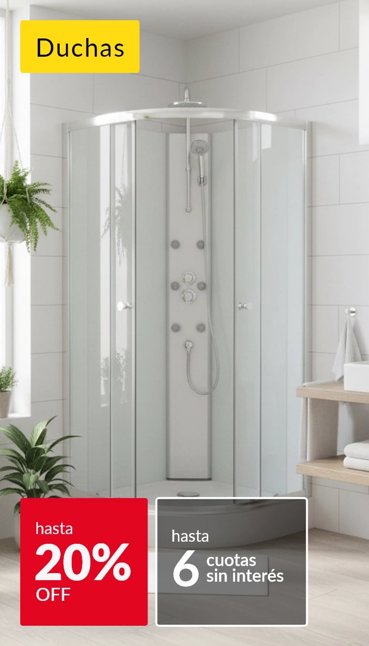 Duchas hasta 20% 