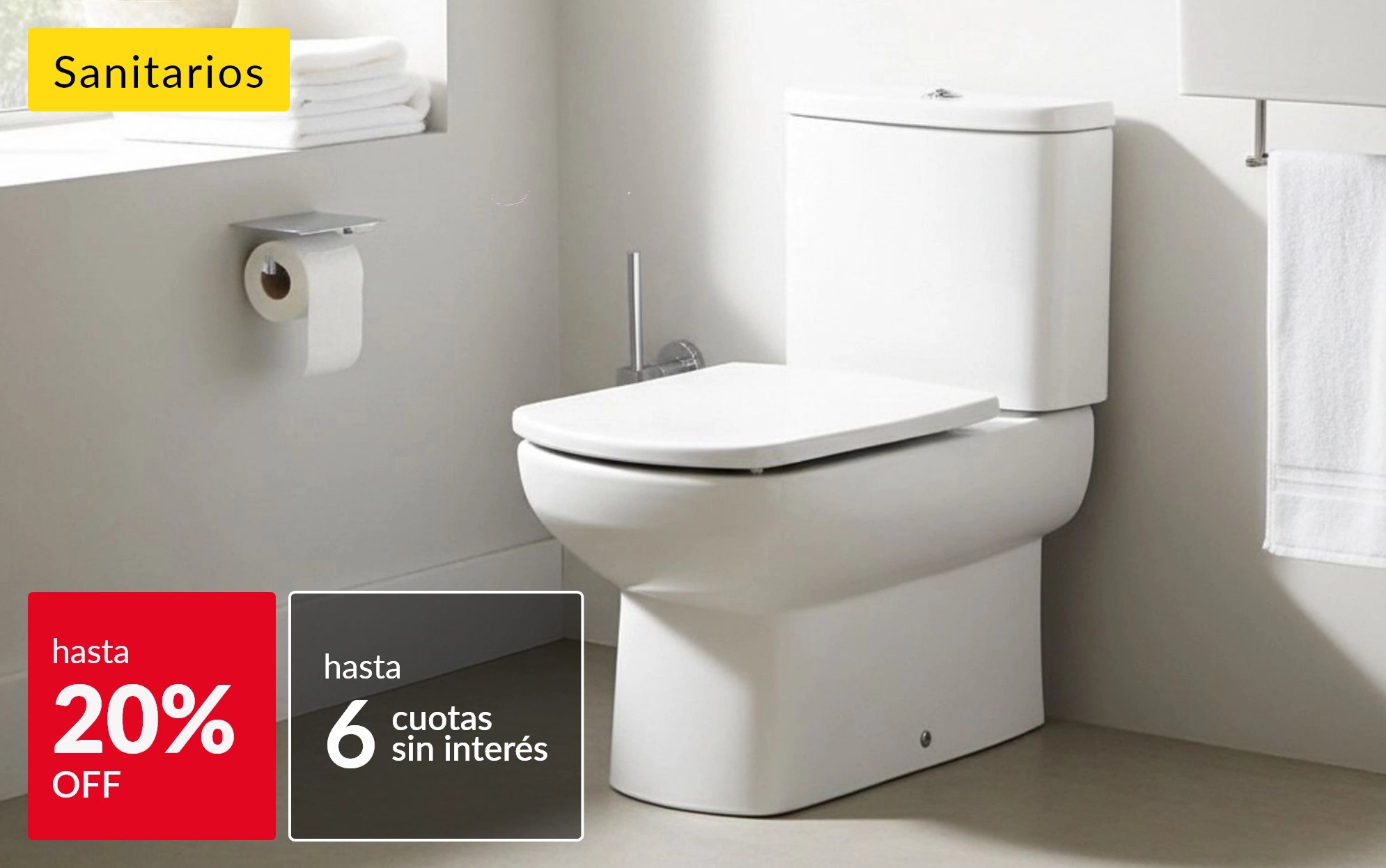 Sanitarios hasta 20% off