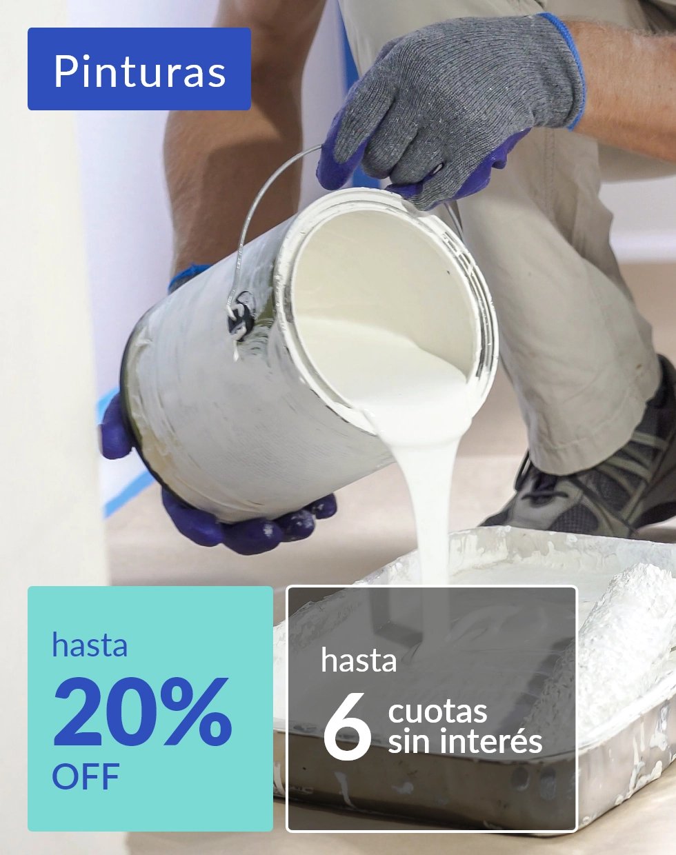 Pinturas hasta 20% off