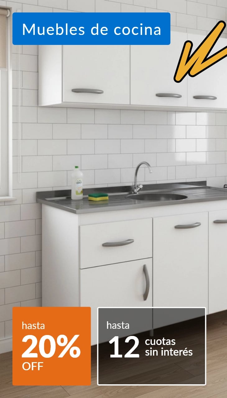 Muebles de cocina hasta 20% off