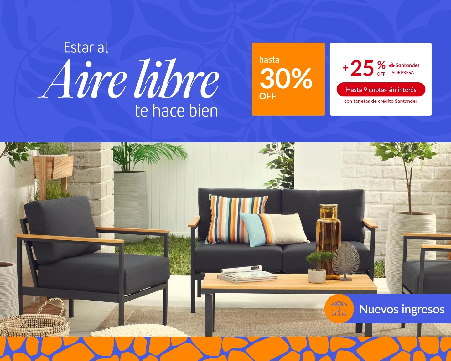 Aire libre hasta 30% off