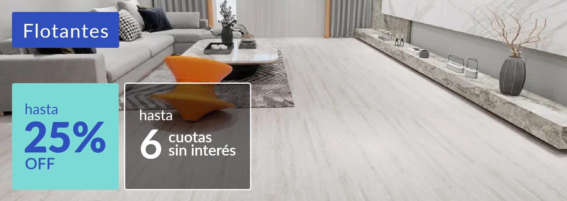 Flotantes hasta 25% off