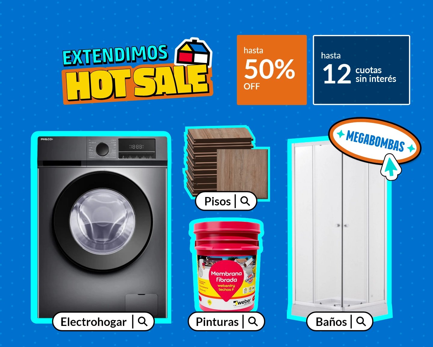 Megabombas hasta 50% off