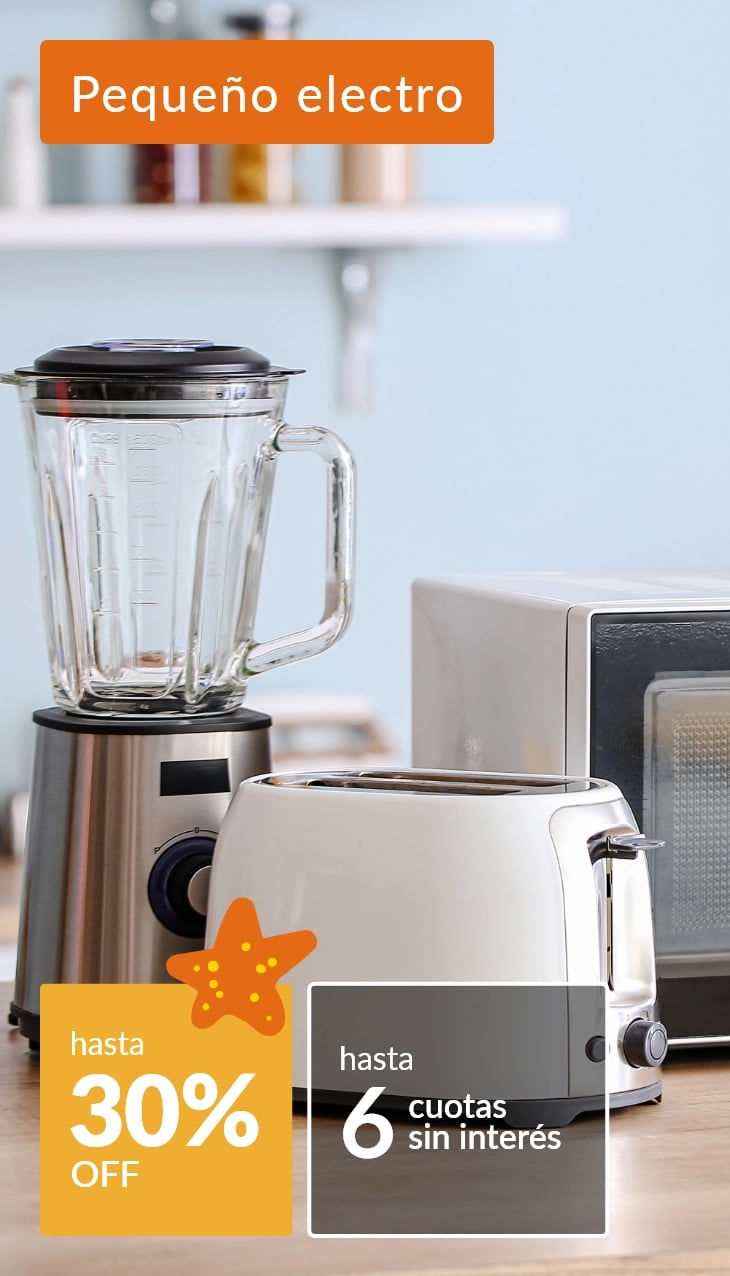 Pequeños electrodomésticos hasta 25% off