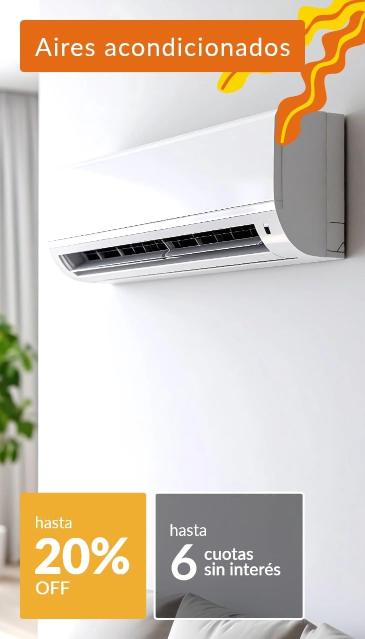 Aires acondicionados hasta 15% off