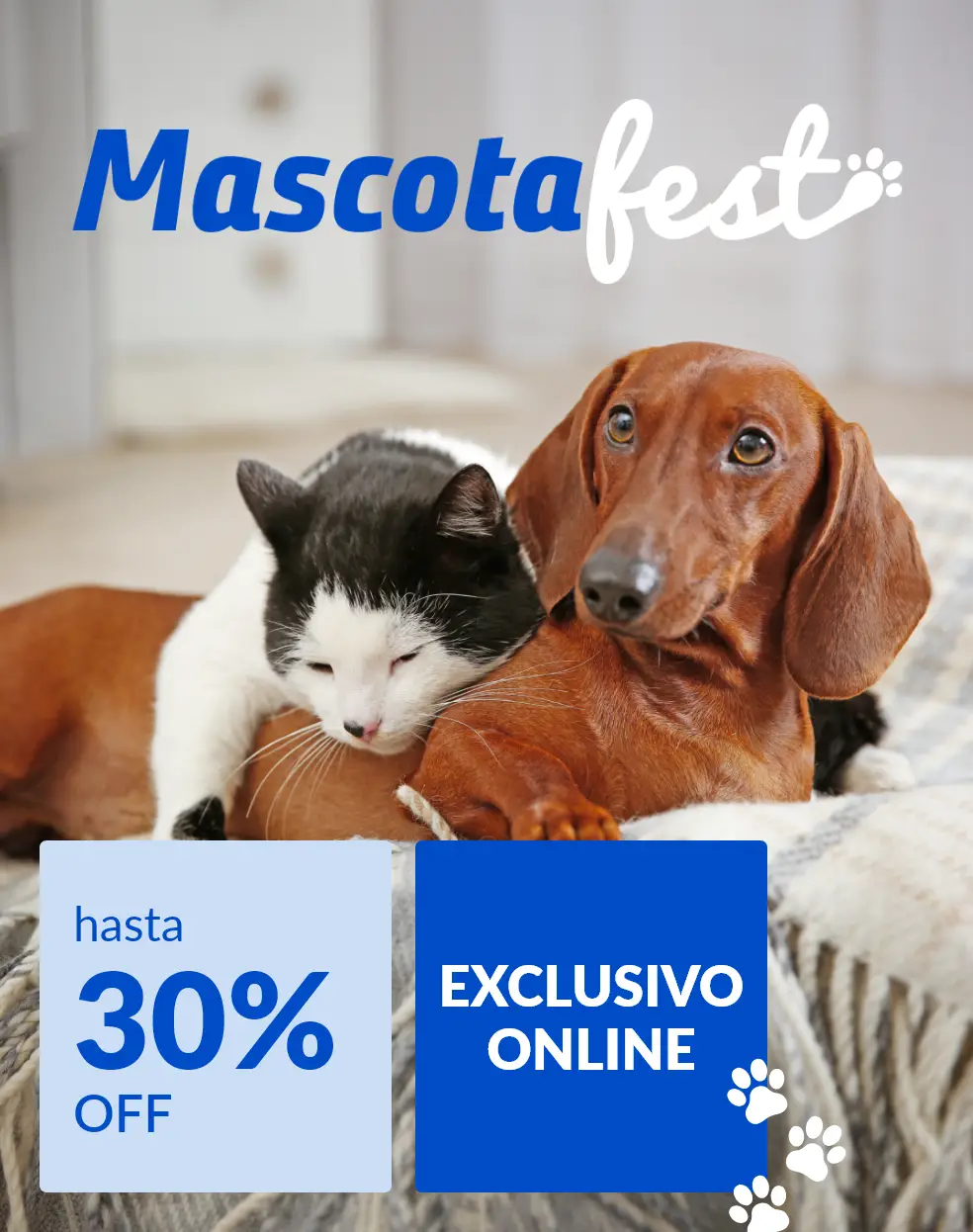 Mascotas hasta 30% off
